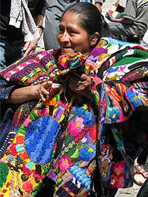 A vendor in the market at Santiago, Guatemala