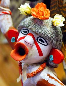 Likeness of a Hopi 'Koshare' or 'sacred clown' 