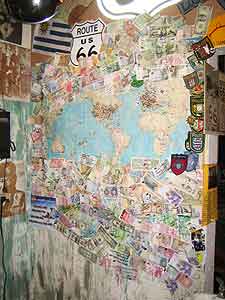 Route 66: The Main Street of America 10 The map at the Hackberry General Store
