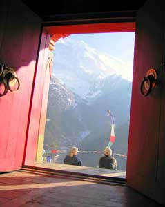 Trekking in Nepal: Change on the Horizon 14 Himalayan doorway.