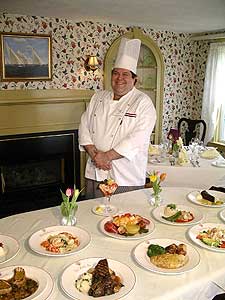 York, Maine: History, Luxury and Spectacular Seafood 5 Chef Gerald Bonsey with some of his creations