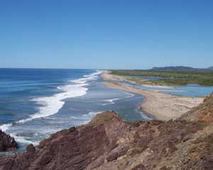 The Pacific coast of Mexico