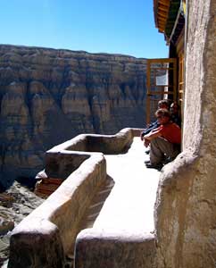 A porch at Tsaparang