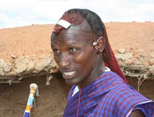 African Wildlife and a Maasai Village in Kenya 3 A Maasai herdsman in Kenya
