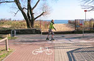 Poland's Sopot Spa: The Pearl of the Baltic Sea 3 There are endless bicycle, roller skating and walking lanes along the beach in Sopot – pleasingly empty out of season.