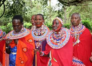 African Wildlife and a Maasai Village in Kenya 4 Maasai dancers in Kenya