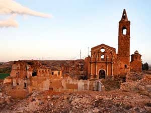 The ruins of Belchite, where they say you can hear the voices of the dead
