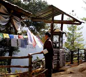 Bhutan: An Unbelievable Visit to The Tiger's Nest 11 Looking at Taktshang Goemba from the cafeteria