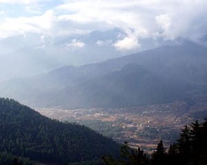 Bhutan: An Unbelievable Visit to The Tiger's Nest 9 A view of the Paro Valley from the trail