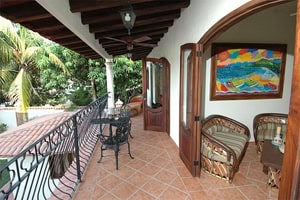 Mexico: Los Gringos in a Beautiful Paradise 3 The lovely porch of the hacienda on a hilltop that they had built in Sayulita, Mexico
