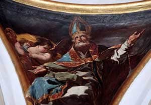 A mural by Goya in the Chapel of La Virgen de la Fuente