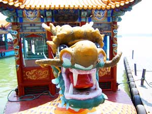 A dragon boat at the Summer Palace