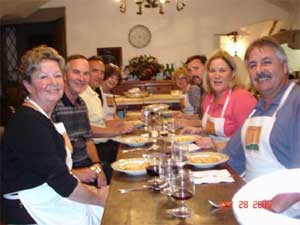 Italy: Learning the Secrets of Tuscan Cuisine 7 The best part for students is enjoying the fruits of their labors.