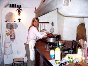 Italy: Learning the Secrets of Tuscan Cuisine 5 The kitchen of the Villa Pandolfini