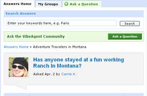 You can post travel queries and chat with other members.