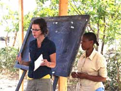 Life-Changing Travel Adventures 3 A volunteer from the Global Service Corps conducts an HIV/AIDS community training session in Tanzania photo courtesy of Global Service Corps.