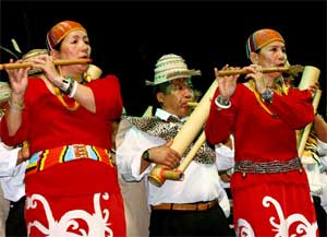 Kelapan Kelabit Bamboo Band is from Malaysia