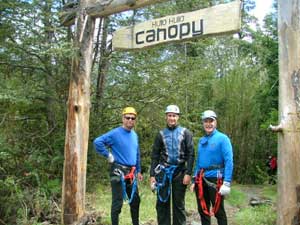 Getting set for the canopy tour