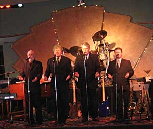The Jones Boys entertain diners in the Copper Room.