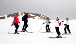 On the slopes at Val d'Isere