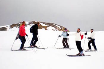 On the slopes at Val d'Isere