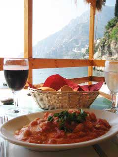 Positano: Paradise Italian Style 5 Ada's gnocchi at her Arienzo Beach snack bar