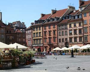 The Old Town Square, Warsaw Poland.