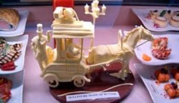 Butter sculpture at Harrods