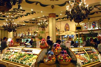 The food court at Harrods