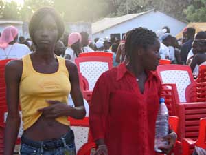 Mysterious beauties at the Young Catholics Day