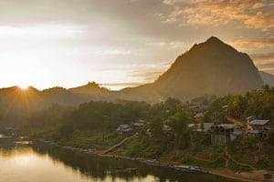 Nong Khiaw sunset