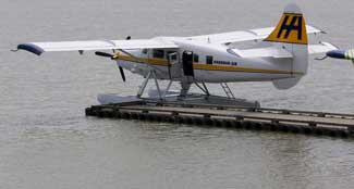 The seaplane to Vancouver Island costs more than the ferry, but it's a lot quicker and you get a great view.