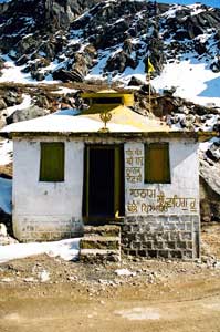 A Shiva temple at 15,000 feet beyond Tawang