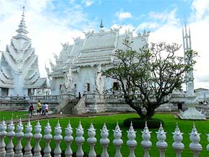 Another view of the white Temple
