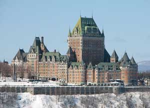 The Fairmont Le Chateau FrontenaThe Fairmont Le Chateau Frontenac is Quebec City's most famous landmark. Photo: Wikipedia