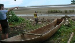 Dugout canoes are used by locals, and whale watching happens in 20 foot long speedboats. There are lots of whales to see here!