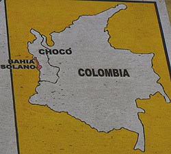Choco province is on Colombia's Pacific and very sparsely populated coast.