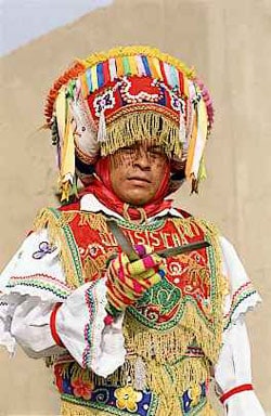 Peruvian in native costume.