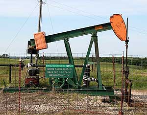 An oil rig in Bartlesville
