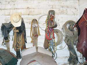 The tack room at the 71 Ranch
