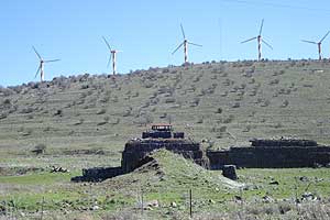 Windmills on the Syrian border