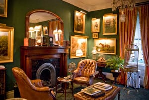 A Martha's Vineyard Christmas experience 3 A sitting room of the Charlotte Inn casts its warmth, even when the fireplace has not yet been lighted for the day.