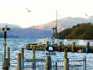 Lake Windemere, England's largest lake, at Bowness.