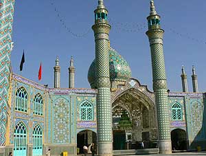 The mosque at Aran-va-Bidgol in Esfahan.