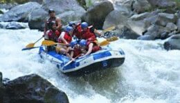 Rafting in Costa Rica.
