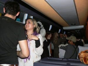 Iran: A Day of Freedom in the Desert 9 On the way home, we closed the curtains and danced to Iranian rock music on the bus.