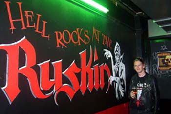 City of the Beast: A Heavy Metal Tour of London 8 Ross McGuire having a Pint in the Ruskin Arms (photo with permission by Amy Beales)