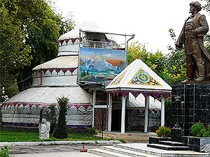A three-story yurt in Osh, Kyrgyzstan's second largest city - photos by David Rich