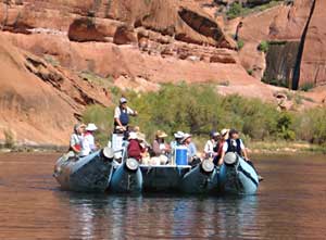 Colorado River Discovery runs flat-water tours – no white water.