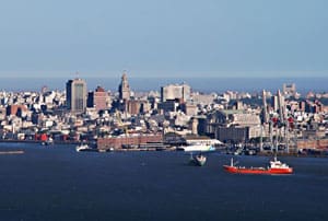 Montevideo's busy harbor